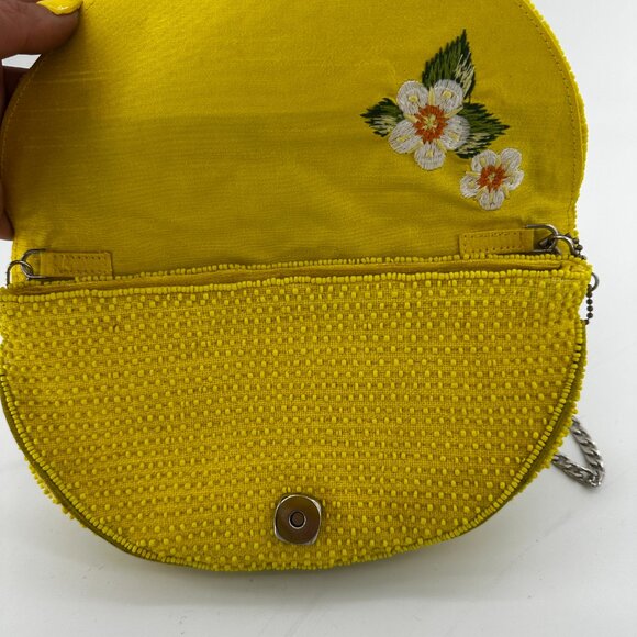 Mary Frances Tart Lemon Beaded Crossbody Bag - Picture 6 of 8